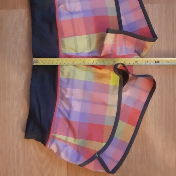 Lululemon Run Speed shorts 2",Foxy plaid/passion pink,8 - Picture 4 of 10
